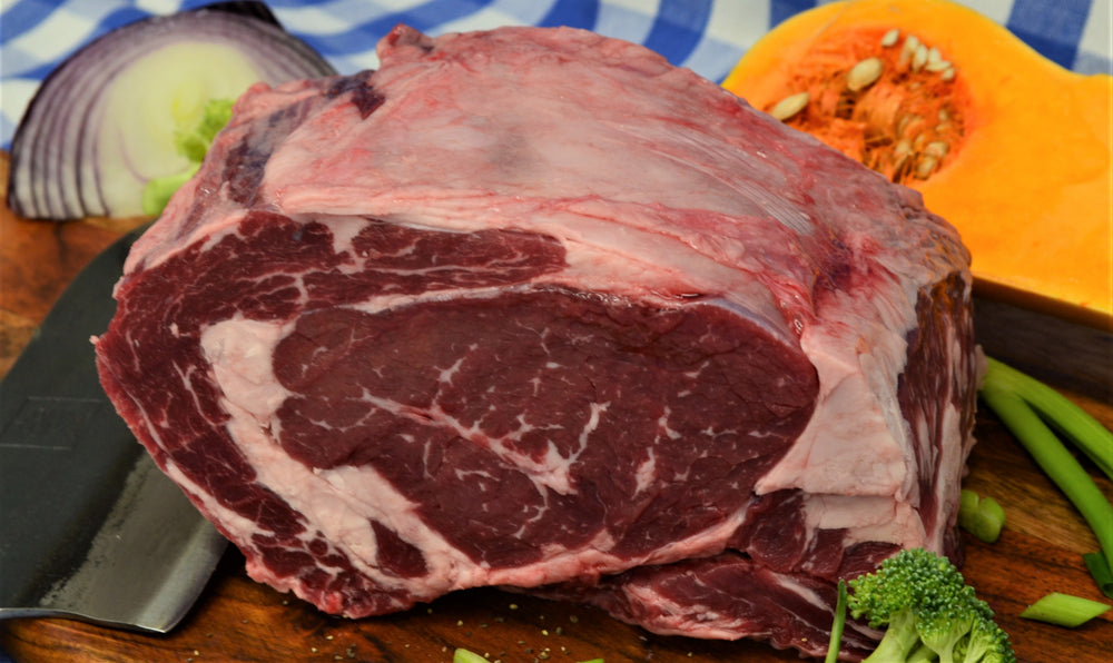 Beef Prime Rib Roast Bone Out (Price per Pound) – Red Barn Meats, INC